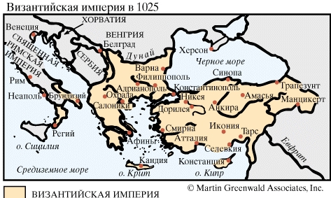 Византийская империя в 1025 году