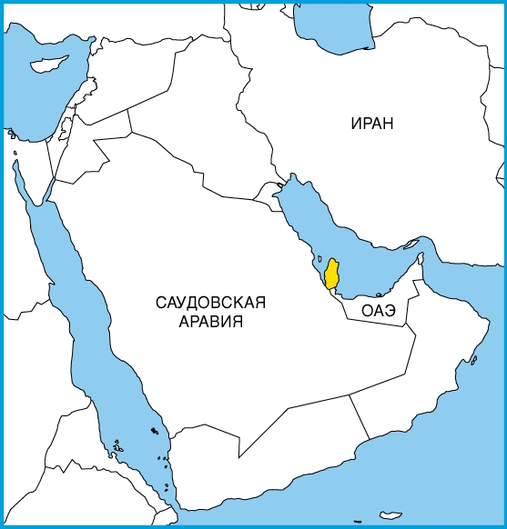 На карте Аравийского полуострова