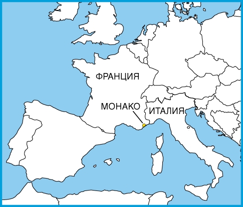 На карте Западной Европы