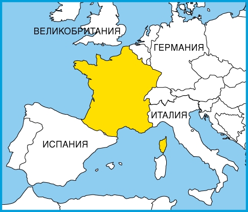 На карте Западной Квропы