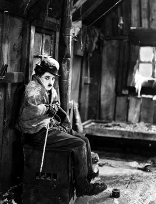 ЧАРЛИ-БРОДЯЖКА в фильме Золотая лихорадка (1925).