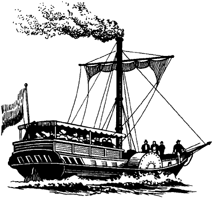 Один из первых русских пароходов.
