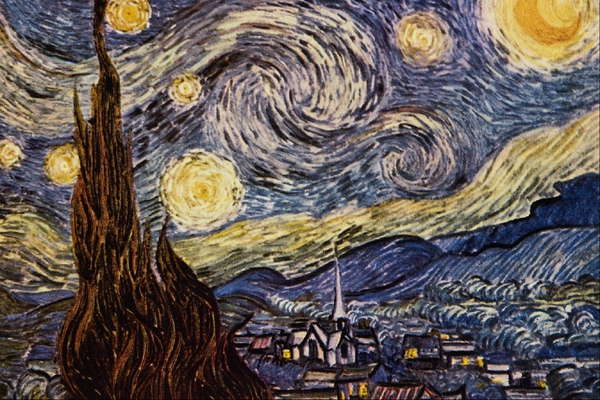 Пейзаж. Ван Гог, Звездная ночь.