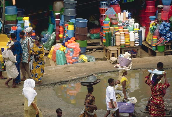 Уличный рынок в Ибадане. Нигерия.