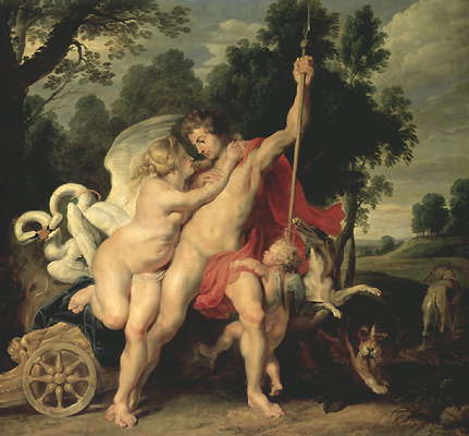 Адонис. П.П. Рубенс. Венера и Адонис. Ок. 1614. Эрмитаж.