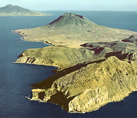 Антильские острова. Вулкан Мизери.