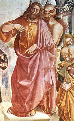 Фрагмент фрески Л. Синьорелли: антихрист с дьяволом. 1499-1506. Орвието. (Италия).