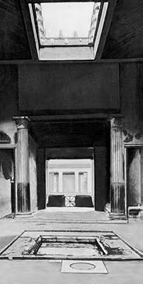 Атрий дома Менандра в Помпеях. 2-1 вв. до н.э.