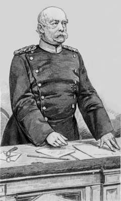 О. фон Бисмарк на трибуне рейхстага. 1889.
