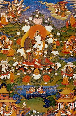 Бодхисатва и другие божества. Неизвестный индийский художник.