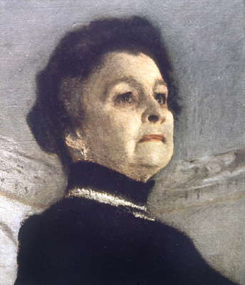 М.Н. Ермолова. Портрет (фрагмент) работы В.А. Серова, 1905, Третьяковская галерея.