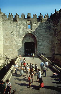 Дамаскские ворота, старый Иерусалим.
