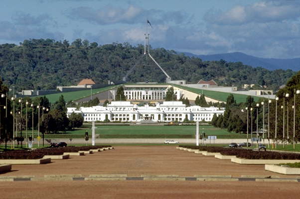 Канберра. Здание парламента.