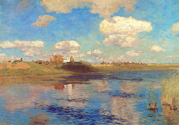И.И. Левитан. Озеро. 1899-1900 г.г. Холст, масло. Государственный Русский музей.