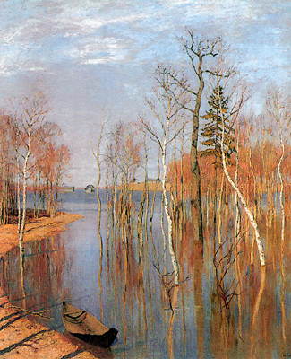 И.И. Левитан. Весна - большая вода. 1897 г. Холст, масло. Государственная Третьяковская галерея.