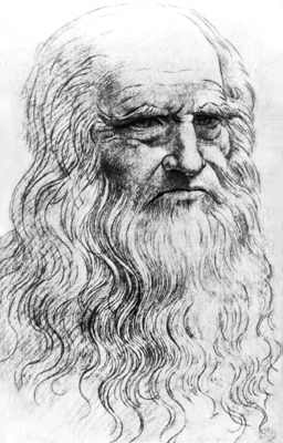 Леонардо Да Винчи. Автопортрет. Ок. 1510-13. Библиотека. Турин.