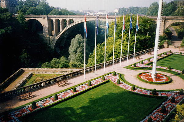 Люксембург. Висячие сады.