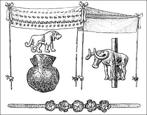 Майкопский курган. Предметы кон. 3-го тыс. до н.э.