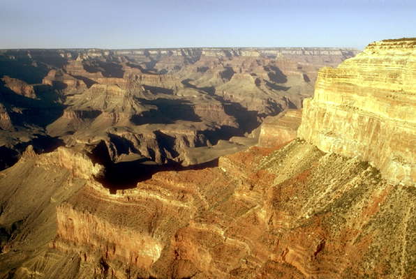 Эрозия в гигантских масштабах - Большой Каньон, США.
