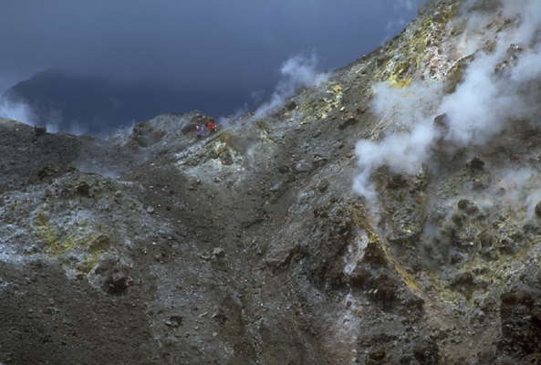 Склоны вулкана Кракатау, остров Ява.