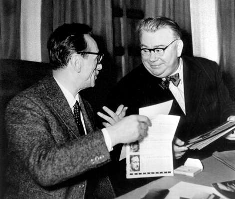 Михаил Яншин (справа) и Эдуардо Де Филиппо.