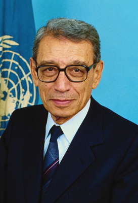 Бутрос Бутрос-Гали (Египет), шестой Генеральный секрктарь ООН.