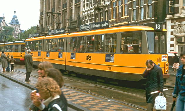 Трамвай. Амстердам.