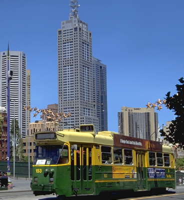 Трамвай в Мельбурне. Австралия.