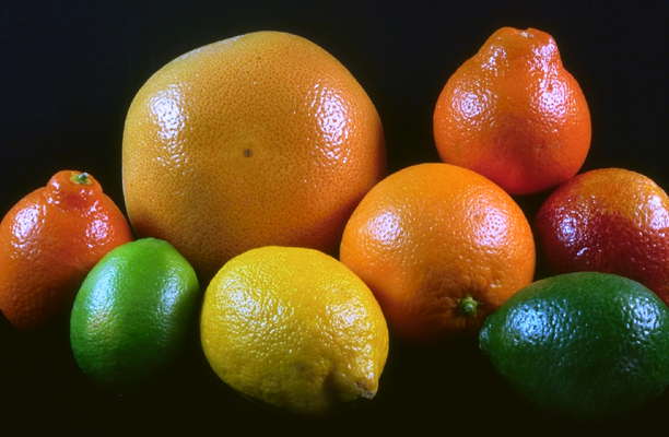 Плоды цитрусовых.