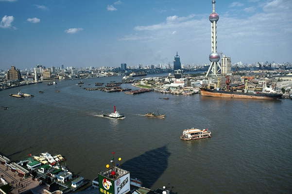 Шанхай, река Хуангпу.
