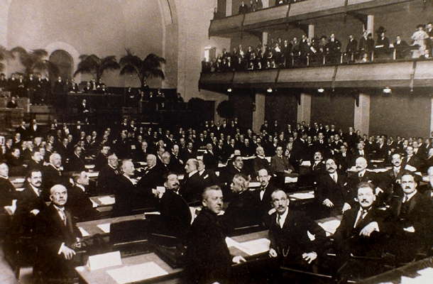 Открытие Лиги Наций. Женева, 1920.