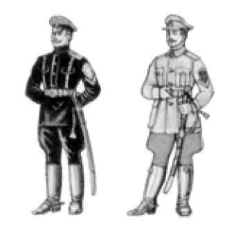 Белая гвардия. Офицер Корниловского ударного полка 1919; офицер 2-го Конного генерала Дроздовского полка. 1919.