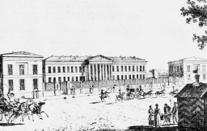 Больница для бедных (Мариинская) на Литейной ул. в СПб. 1820-е гг.