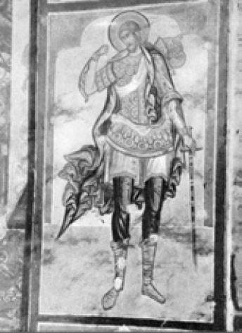 Великомученик Никита. Фреска. Ярославль. 1673