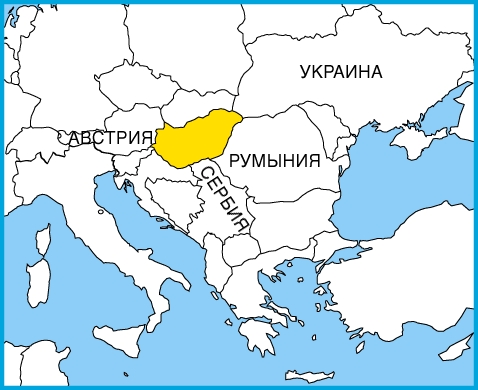 На карте Восточной Европы