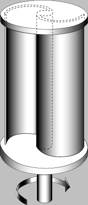 Рис. 2. S-ОБРАЗНЫЙ РОТОР (коэффициент использования ветра 30-35%, w/u = 1,8).
