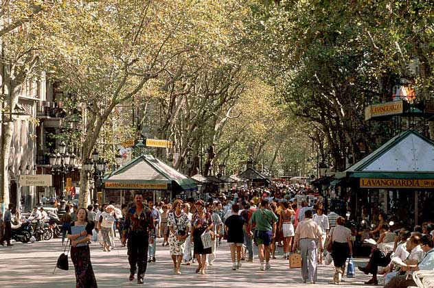 РАМБЛА - бульвар в центре Барселоны