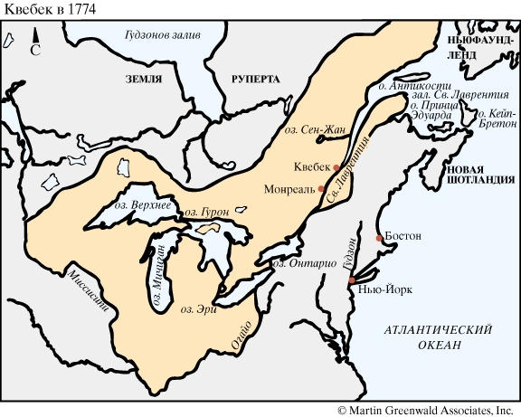Квебек в 1774 году