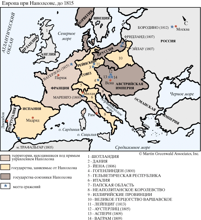 Европа при Наполеоне до 1815 года