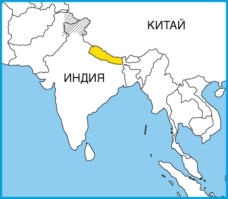 На карте юго-восточной Азии