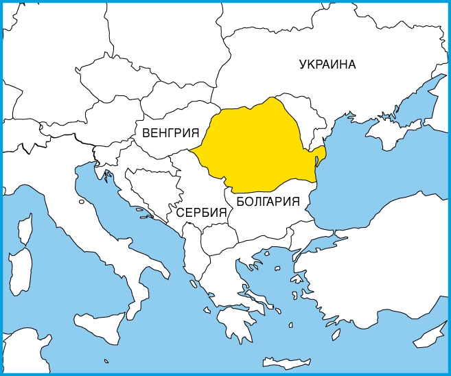 На карте Балкан