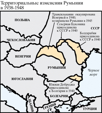 Территориальные изменения Румынии в 1938 - 1948 годах