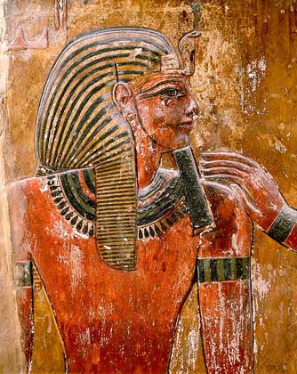 СЕТИ I (изображение из гробницы фараона в Долине Царей).