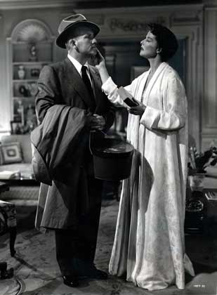 КЭТРИН ХЕПБЕРН и Спенсер Трейси в фильме Ребро Адама (1949).