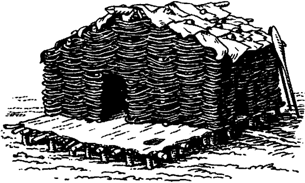 Модлонское поселение. Реконструкция жилища.