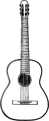 Шестиструнная гитара.