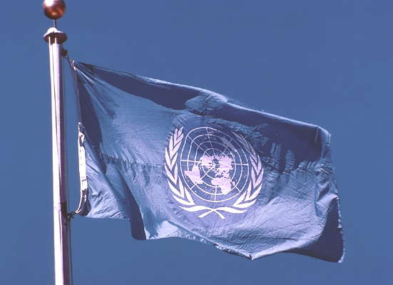 Флаг ООН.