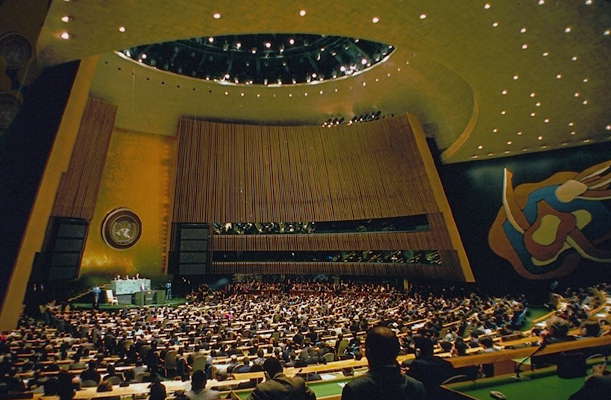 Открытие 48-й сессии Генеральной Ассамблеи ООН. Нью-Йорк, 1993.