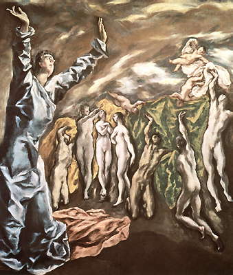 Апокалипсис. Снятие пятой печати. Картина Эль Греко. 1610-14. Метрополитен-музей. Нью-Йорк.
