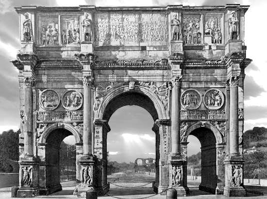 Триумфальная арка Константина в Риме, 315.